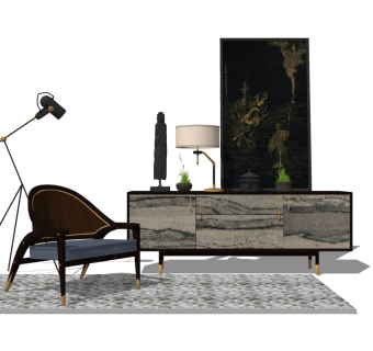 精品客厅设计家具模型 (76)